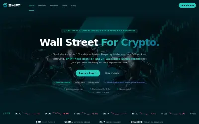 Website screenshot of Direxion Daily TSLA Bear 1X ETF (SHIFT Series Token) (2026-06-04)