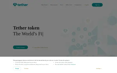 Website screenshot of Mexican Peso Tether (2026-05-24)