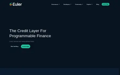 Website screenshot of Euler (2026-05-31)