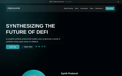 Website screenshot of Metronome (2026-04-25)