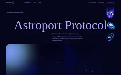 Website screenshot of Astroport.fi (2026-05-21)