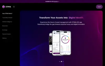 Website screenshot of STIMA (2026-04-21)