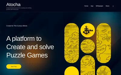 Website screenshot of Atocha Protocol (2026-04-23)