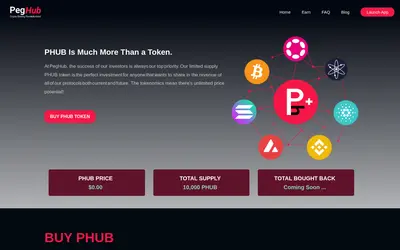 Website screenshot of PegHub.com (2026-05-20)