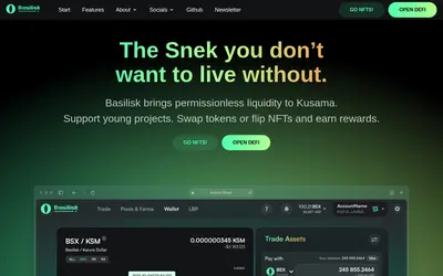 Website screenshot of Basilisk (2026-05-21)