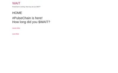 Website screenshot of WAIT (2026-04-26)