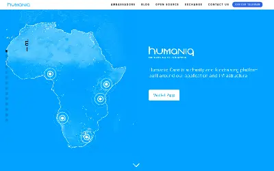 Website screenshot of Humaniq (2026-05-29)