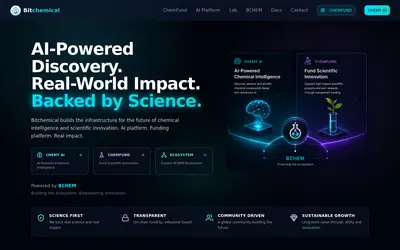 Website screenshot of Bitchemical Token (2026-05-20)
