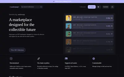 Website screenshot of sudoswap (2026-05-21)
