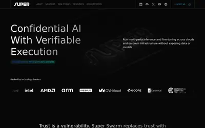 Website screenshot of Super Protocol Token (2026-05-21)