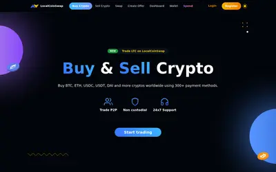 Website screenshot of LocalCoinSwap (2026-04-25)