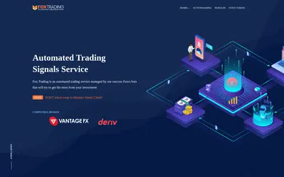 Website screenshot of Fox Trading (2026-05-20)