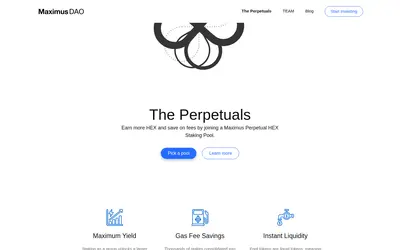 Website screenshot of Maximus DECI (2026-05-22)
