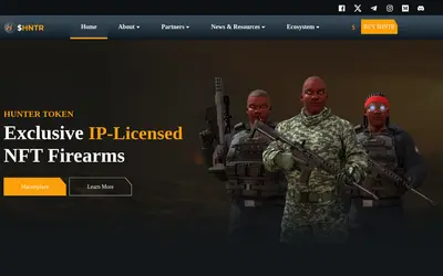 Website screenshot of Hunter (2026-04-26)