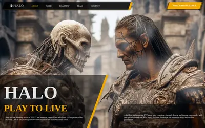 Website screenshot of Halo Coin (2026-04-23)