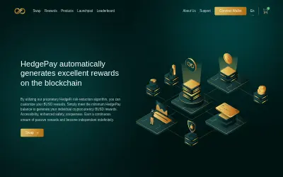 Website screenshot of HedgePay (2026-05-24)