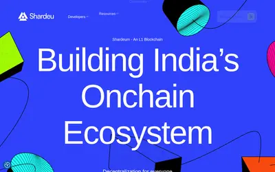 Website screenshot of Shardeum (2026-04-25)