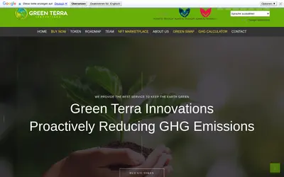 Website screenshot of GTI Token (2026-05-20)