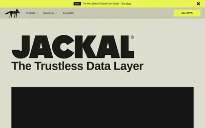 Website screenshot of Jackal Protocol (2026-05-21)