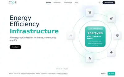 Website screenshot of Chain4Energy (2026-04-26)