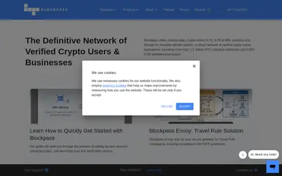 Website screenshot of Blockpass (2026-05-22)