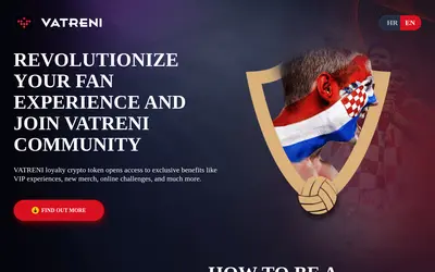 Website screenshot of Croatian FF Fan Token (2026-04-25)