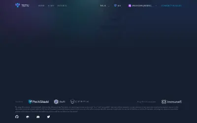 Website screenshot of tetuQi (2026-05-24)