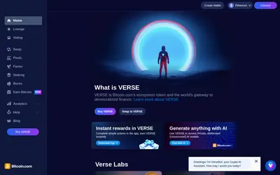 Website screenshot of Verse (2026-05-22)