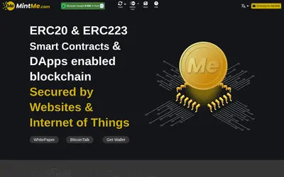 Website screenshot of MintMe.com COIN (2026-05-21)