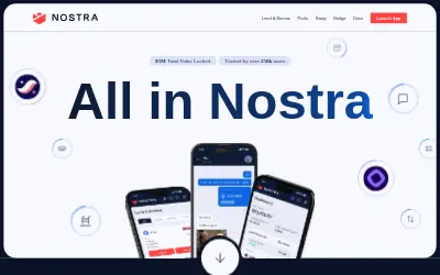 Website screenshot of Nostra (2026-05-24)