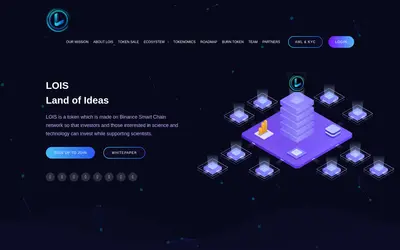 Website screenshot of LOIS (2026-05-21)