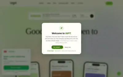 Website screenshot of IMPT (2026-05-22)