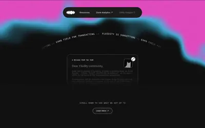 Website screenshot of Fluid USDC (2026-04-25)