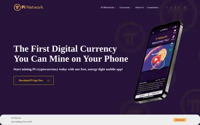 Website screenshot of Pi Network (2026-05-20)