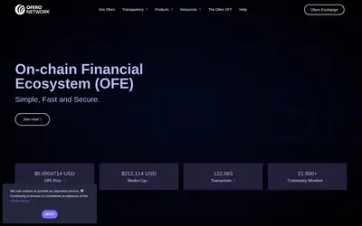 Website screenshot of Ofero (2026-05-21)