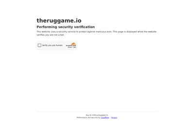 Website screenshot of The Rug Game (2026-04-22)