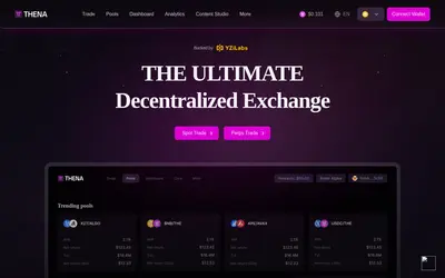 Website screenshot of Thena (2026-04-26)