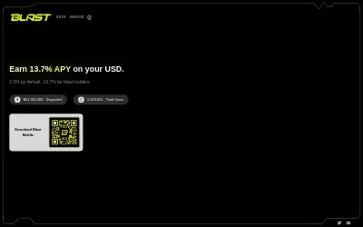 Website screenshot of Blast Token (2026-05-25)