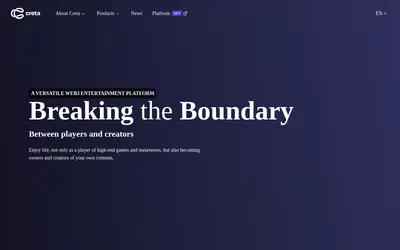 Website screenshot of Creta World (2026-05-20)