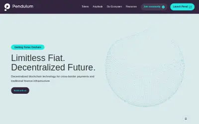 Website screenshot of Pendulum (2026-05-31)