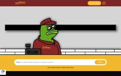 Website screenshot of McPepe's (2026-04-26)