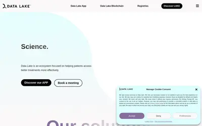 Website screenshot of Data Lake (2026-05-21)