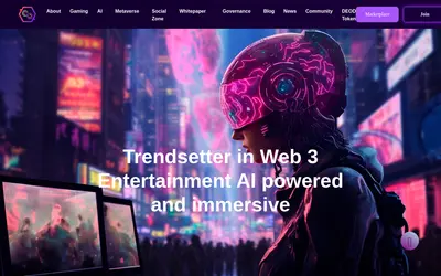 Website screenshot of Decentrawood (2026-05-21)