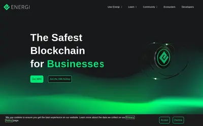 Website screenshot of Energi (2026-05-21)