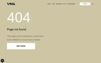 Website screenshot of VNX EURO (2026-04-25)