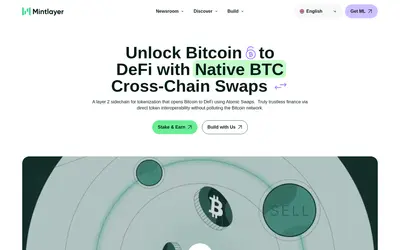 Website screenshot of Mintlayer (2026-05-22)