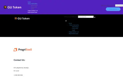 Website screenshot of GLI TOKEN (2026-04-19)