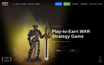 Website screenshot of IMPS Kingdom Token (2026-04-23)