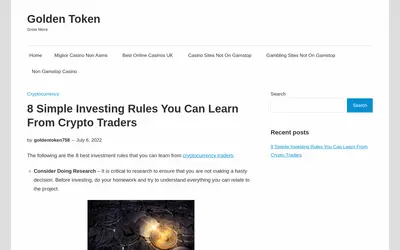 Website screenshot of Golden Token (2026-05-21)