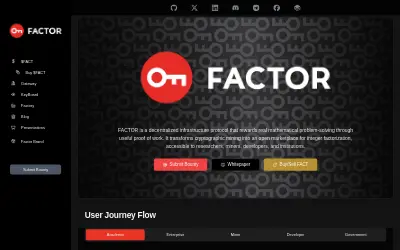 Website screenshot of FACTOR (2026-05-31)